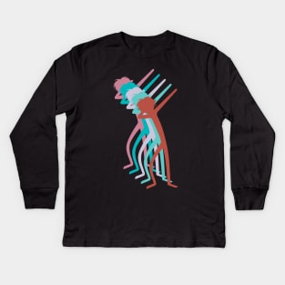 Dabbing Stick Figures - DAB MOB Kids Long Sleeve T-Shirt